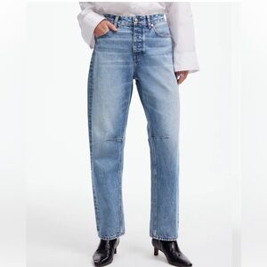 Madewell Petite Darted Barrel-Leg Jeans